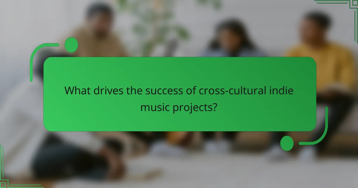 What drives the success of cross-cultural indie music projects?